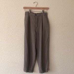 Light washed grey ZARA ankle pants